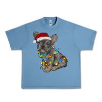 Pebble Blue christmas french bulldog Urban Heavy Tee - RanaPortraitStore