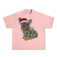Salmon christmas french bulldog Urban Heavy Tee - RanaPortraitStore