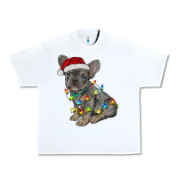 White christmas french bulldog Urban Heavy Tee - RanaPortraitStore