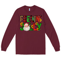 Burgundy feelin' jolly Long Sleeve Tee - FaDigitalArtStudio