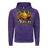 Cloud Purple keep it wild western Vintage Hoodie - texasbilliewilder