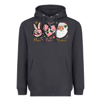 Smoke pink peace love christmas Heavyweight Hoodie - NancyCooperArtShop