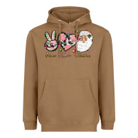 Toasted Coconut pink peace love christmas Heavyweight Hoodie - NancyCooperArtShop
