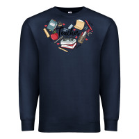 Navy teacher Premium Sweatshirt - MaliasSmallBusiness