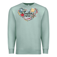 Seafoam teacher Premium Sweatshirt - MaliasSmallBusiness