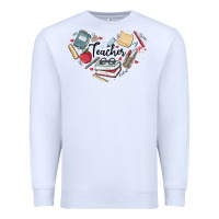 White teacher Premium Sweatshirt - MaliasSmallBusiness