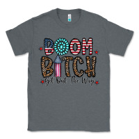 Charcoal Heather boom bitch Classic Tee - CowhideDigitalArt