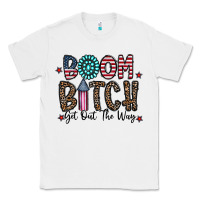White boom bitch Classic Tee - CowhideDigitalArt