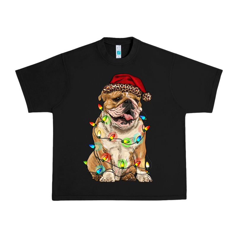 Christmas Bulldog Urban Heavy Tee by RanaPortraitStore | Teevron