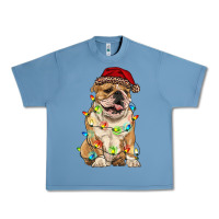 Pebble Blue christmas bulldog Urban Heavy Tee - RanaPortraitStore