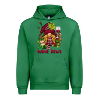 Emerald vine diva  gnome Urban Hoodie - BarkalooDesign