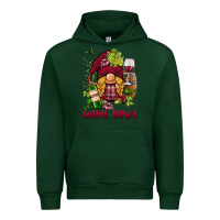 Foreset Green vine diva  gnome Urban Hoodie - BarkalooDesign