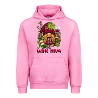 Fuchsia Pink vine diva  gnome Urban Hoodie - BarkalooDesign