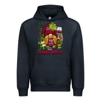 Navy vine diva  gnome Urban Hoodie - BarkalooDesign