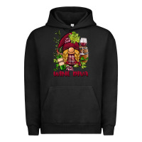 Pigment Black vine diva  gnome Urban Hoodie - BarkalooDesign