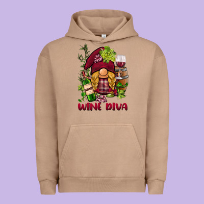 Vine Diva  Gnome Urban Hoodie Designed By Barkaloodesign