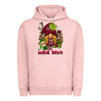Pigment Salmon vine diva  gnome Urban Hoodie - BarkalooDesign