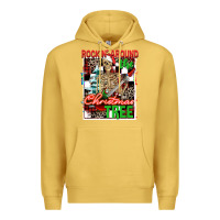 Antique Gold Rockin' around the Christmas tree skeleton Premium Hoodie - NancyCooperArtShop