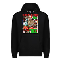 Black Rockin' around the Christmas tree skeleton Premium Hoodie - NancyCooperArtShop
