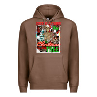 Chestnut Rockin' around the Christmas tree skeleton Premium Hoodie - NancyCooperArtShop