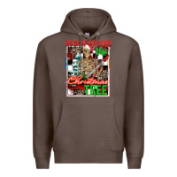 Coffee Rockin' around the Christmas tree skeleton Premium Hoodie - NancyCooperArtShop
