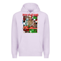 Lilac Rockin' around the Christmas tree skeleton Premium Hoodie - NancyCooperArtShop