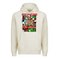Oatmeal Heather Rockin' around the Christmas tree skeleton Premium Hoodie - NancyCooperArtShop
