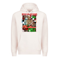 Pale Pink Rockin' around the Christmas tree skeleton Premium Hoodie - NancyCooperArtShop