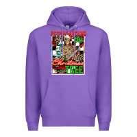 Purple Rockin' around the Christmas tree skeleton Premium Hoodie - NancyCooperArtShop