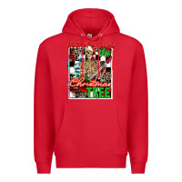 Red Rockin' around the Christmas tree skeleton Premium Hoodie - NancyCooperArtShop
