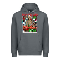Rock Rockin' around the Christmas tree skeleton Premium Hoodie - NancyCooperArtShop