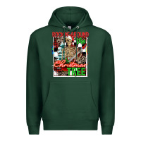 Sports Green Rockin' around the Christmas tree skeleton Premium Hoodie - NancyCooperArtShop