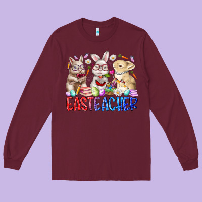 Eastteacher Long Sleeve Tee Designed By Racoondesign