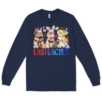 Navy eastteacher Long Sleeve Tee - RacoonDesign