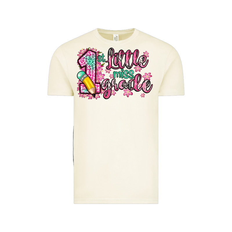 Little Miss 1st Grade Vintage Tee by Zillion Design Studio | Teevron