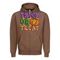 Chestnut Thick Or Treat Zipper Hoodie - Artiststas