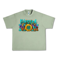 Oil Green blessed mom sunflower Urban Heavy Tee - Zillion Design Studio