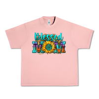 Salmon blessed mom sunflower Urban Heavy Tee - Zillion Design Studio