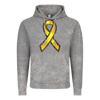 Cloud Rock Gold Cancer ribbon Vintage Hoodie - RanaPortraitStore