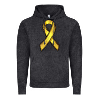Vintage Black Gold Cancer ribbon Vintage Hoodie - RanaPortraitStore