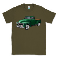 Army Green western green truck right 34 view Classic Tee - FaDigitalArtStudio