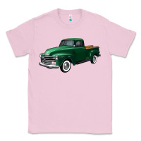 Bubblegum Pink western green truck right 34 view Classic Tee - FaDigitalArtStudio