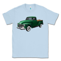 Dusty Blue western green truck right 34 view Classic Tee - FaDigitalArtStudio
