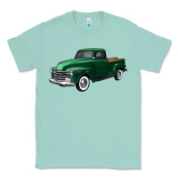 Seafoam western green truck right 34 view Classic Tee - FaDigitalArtStudio