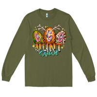 Army Green egg hunt squad Long Sleeve Tee - RacoonDesign