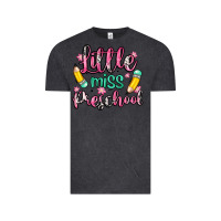 Vintage Black little miss preschool Vintage Tee - Zillion Design Studio