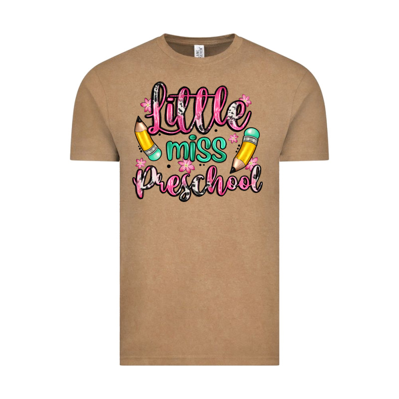 Little Miss Preschool Vintage Tee by Zillion Design Studio | Teevron