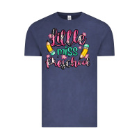 Vintage Denim little miss preschool Vintage Tee - Zillion Design Studio