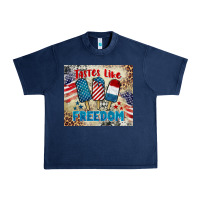 Navy tastes like freedom 4th of july Urban Heavy Tee - BarkalooDesign