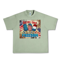 Oil Green tastes like freedom 4th of july Urban Heavy Tee - BarkalooDesign
